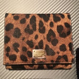 Dolce & Gabbana Leopard Print Wallet NWT